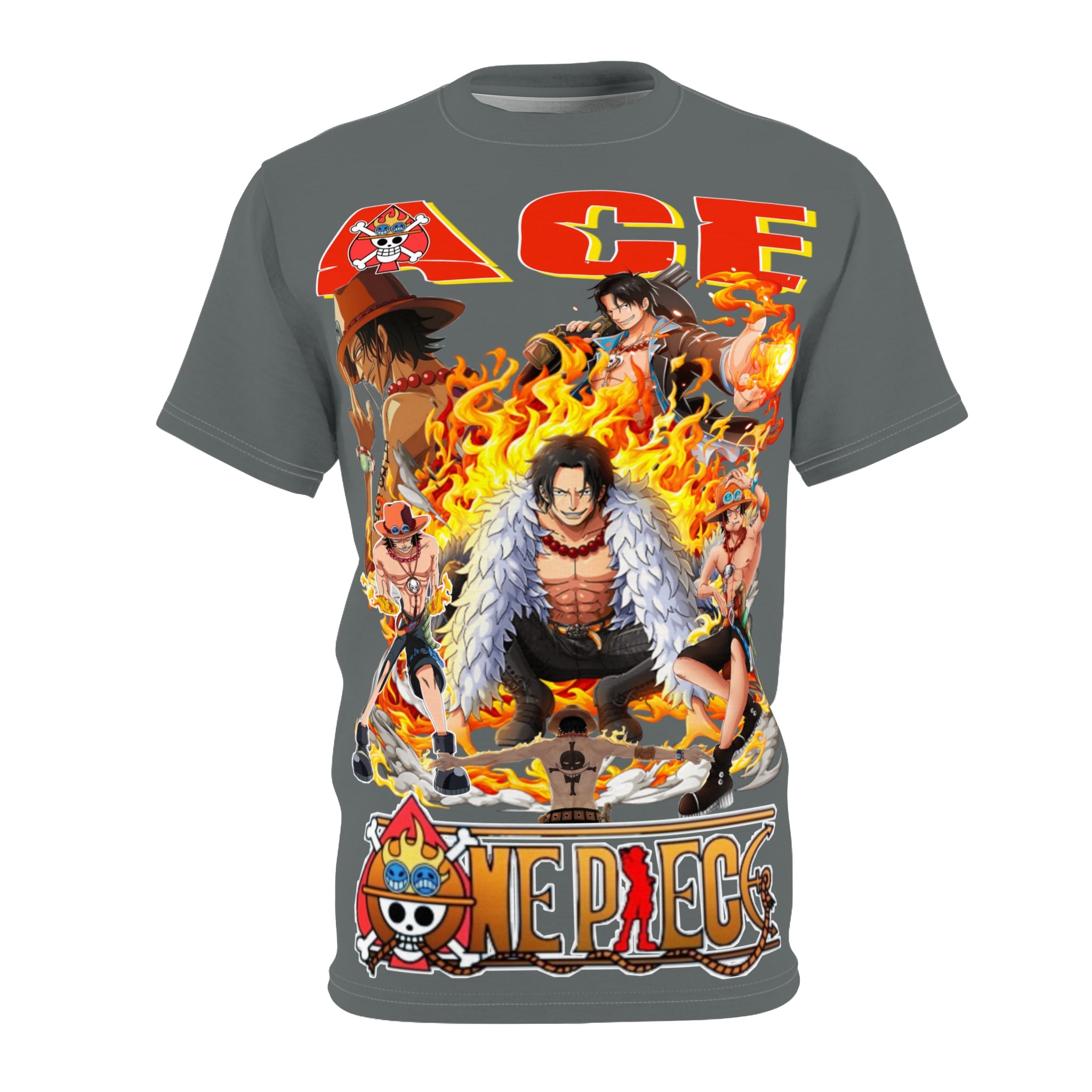 Anime-Ace Flames Graphic Tee