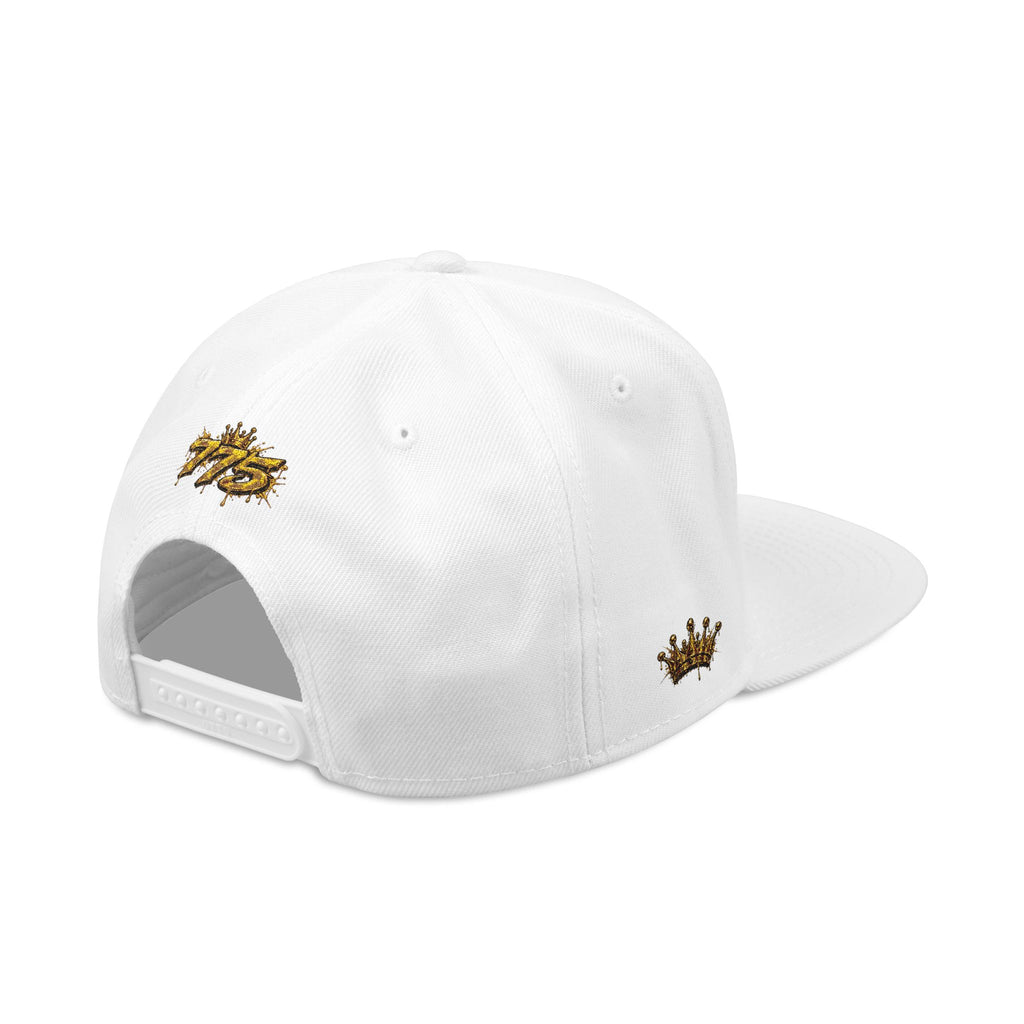 Hat-Embroidered Gold Graffiti Snapback Hat