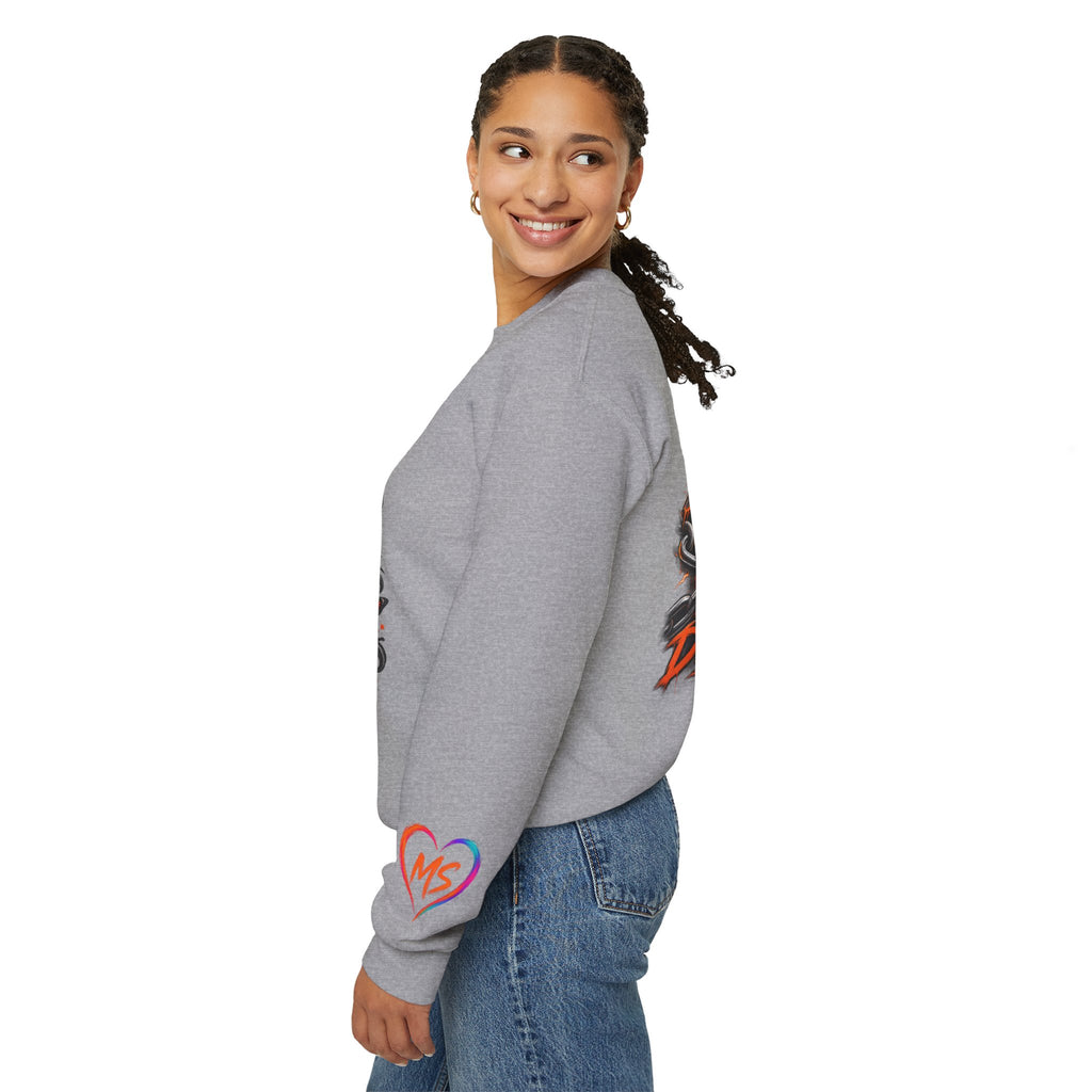 MS- Awareness Skull Crewneck Sweatshirt — "My Lesions Don’t Define Me"
