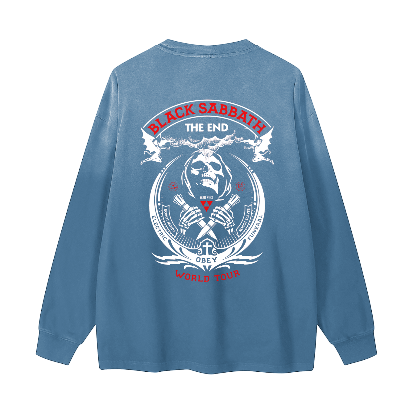 Gradient Washed Long Sleeve T-Shirt
