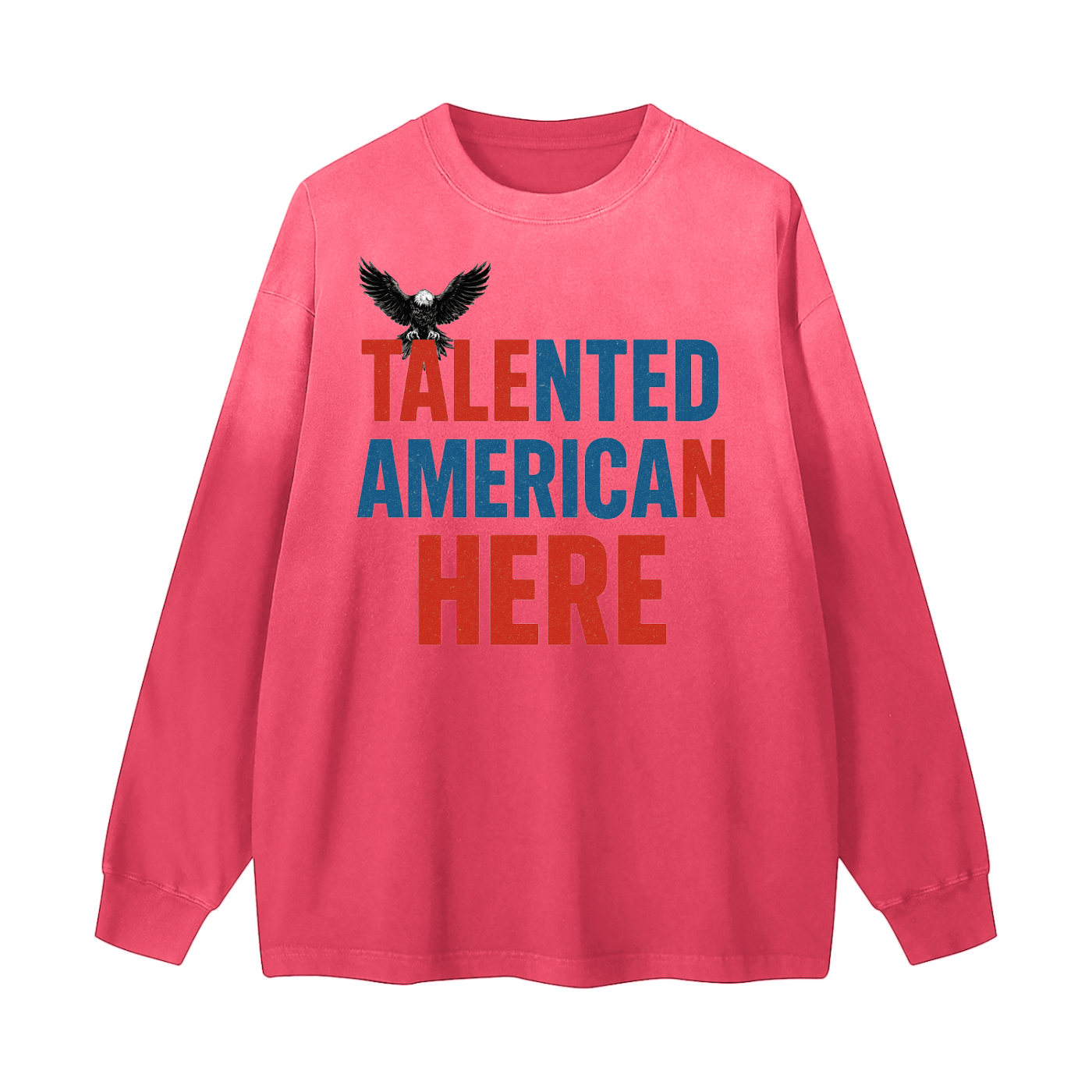 Gradient Washed Long Sleeve T-Shirt