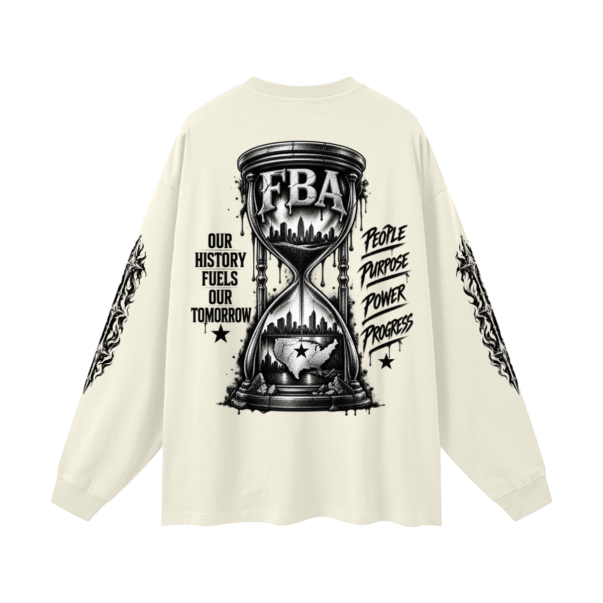 FBA-Oversized Unisex Long Sleeve T-Shirt