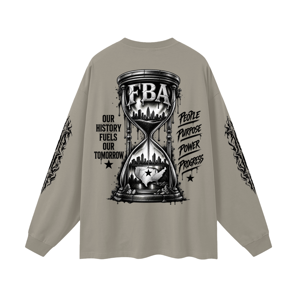 FBA-Oversized Unisex Long Sleeve T-Shirt