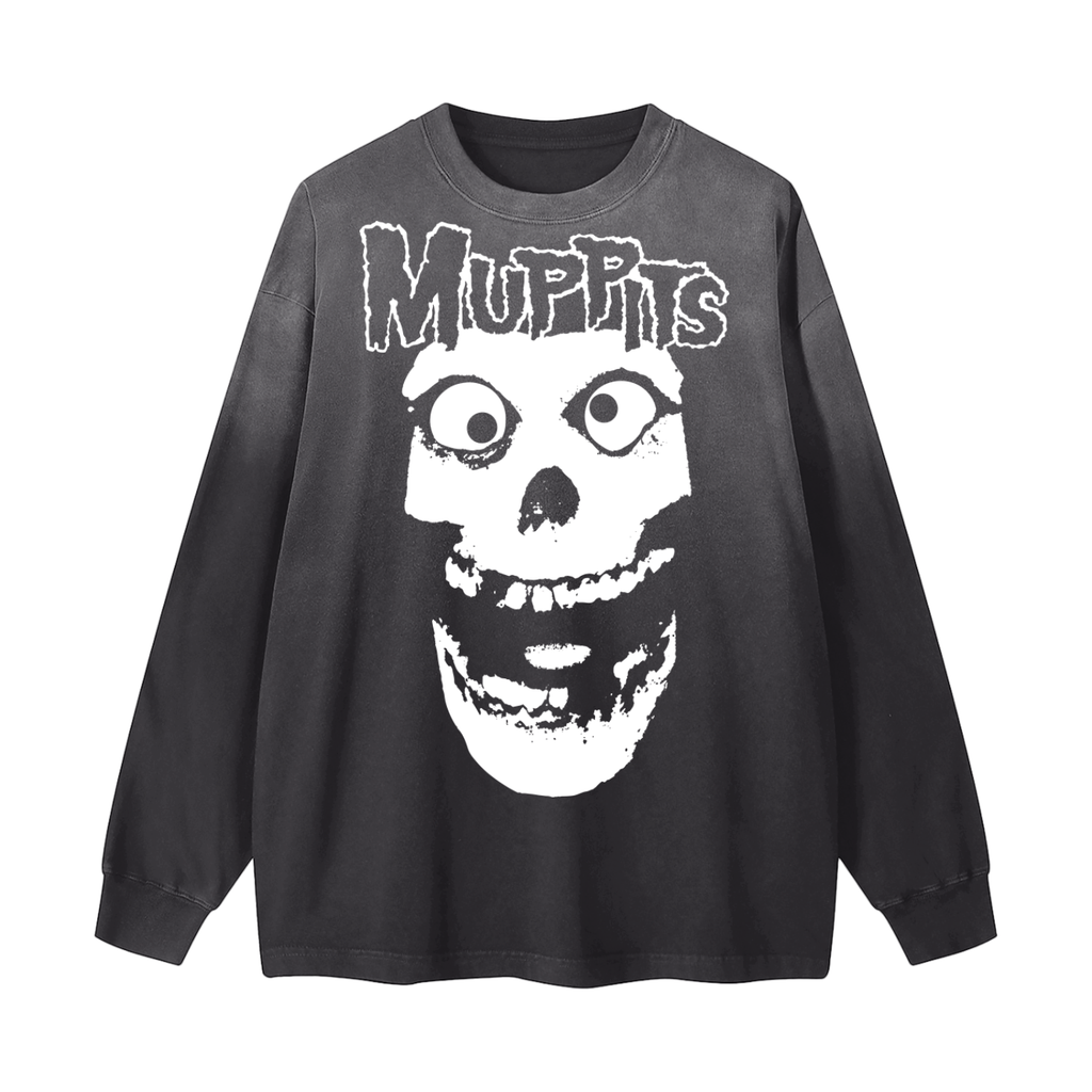 Gradient Washed Long Sleeve T-Shirt