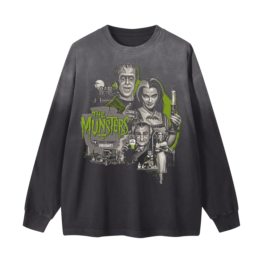 Gradient Washed Long Sleeve T-Shirt