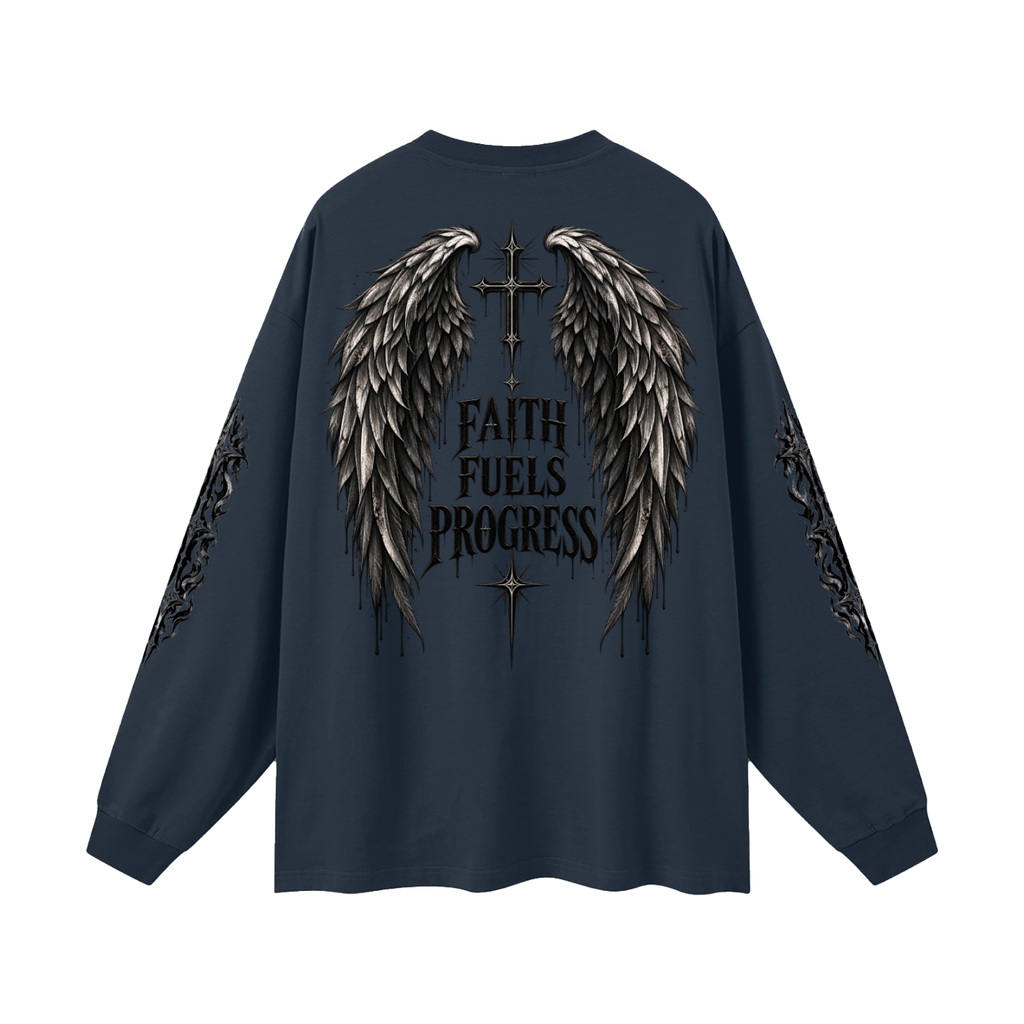 7NV-Oversized Unisex Long Sleeve T-Shirt