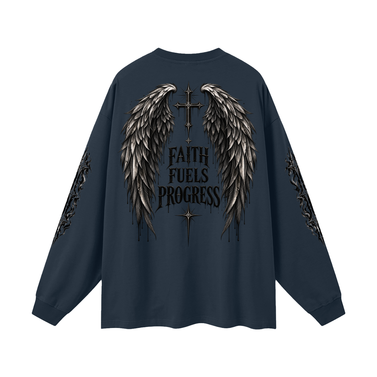 7NV-Oversized Unisex Long Sleeve T-Shirt