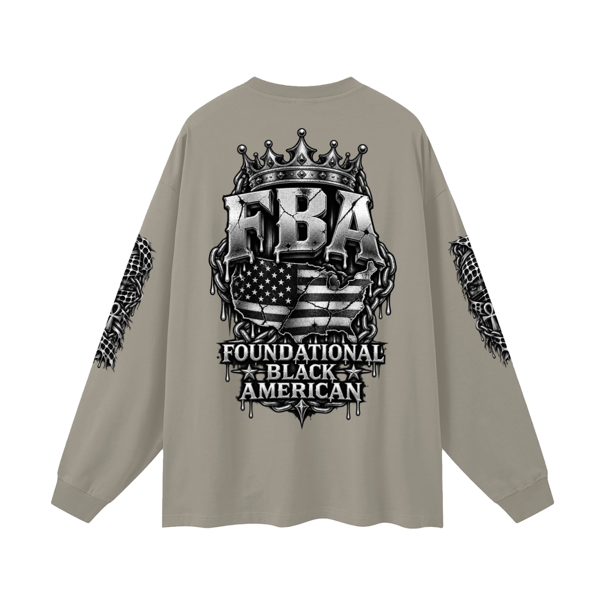 FBA-Oversized Unisex Long Sleeve T-Shirt