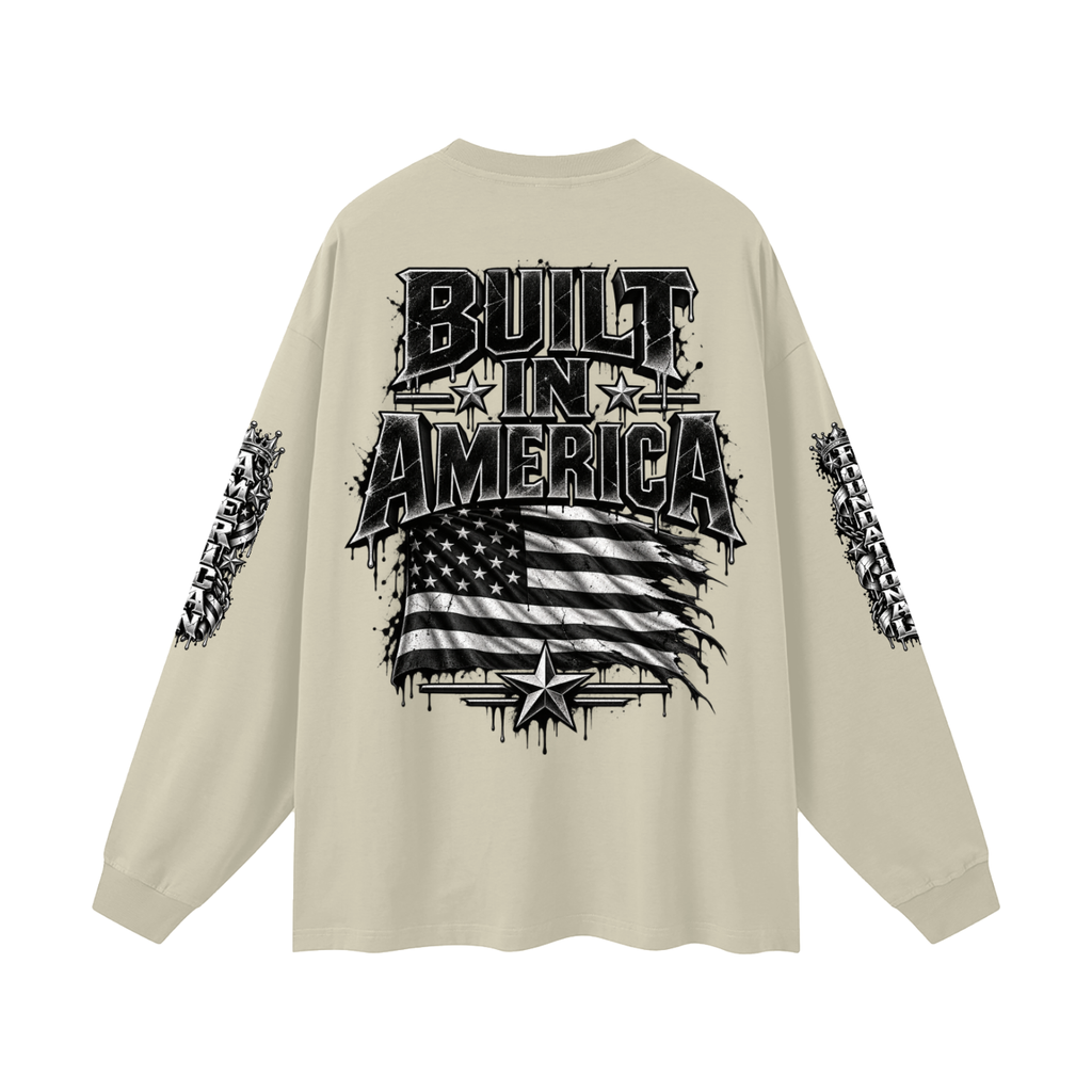 FBA-Oversized Unisex Long Sleeve T-Shirt