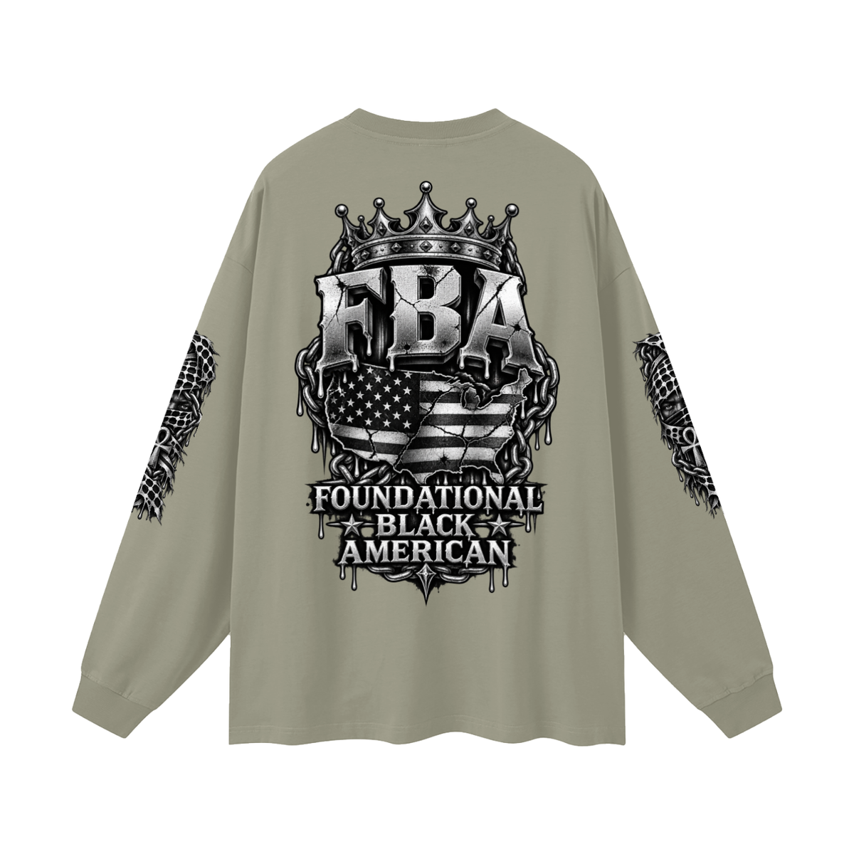 FBA-Oversized Unisex Long Sleeve T-Shirt