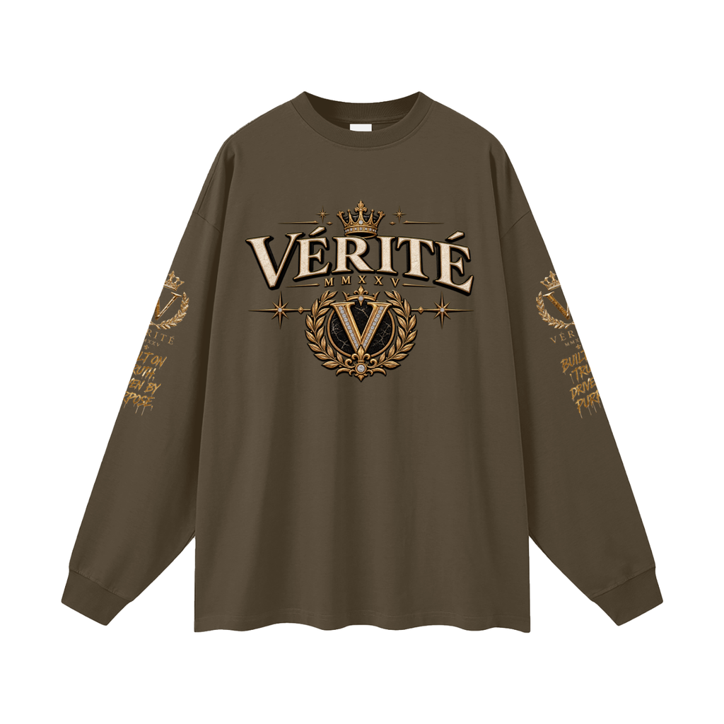 7NV-VERITE-Oversized Unisex Long Sleeve T-Shirt