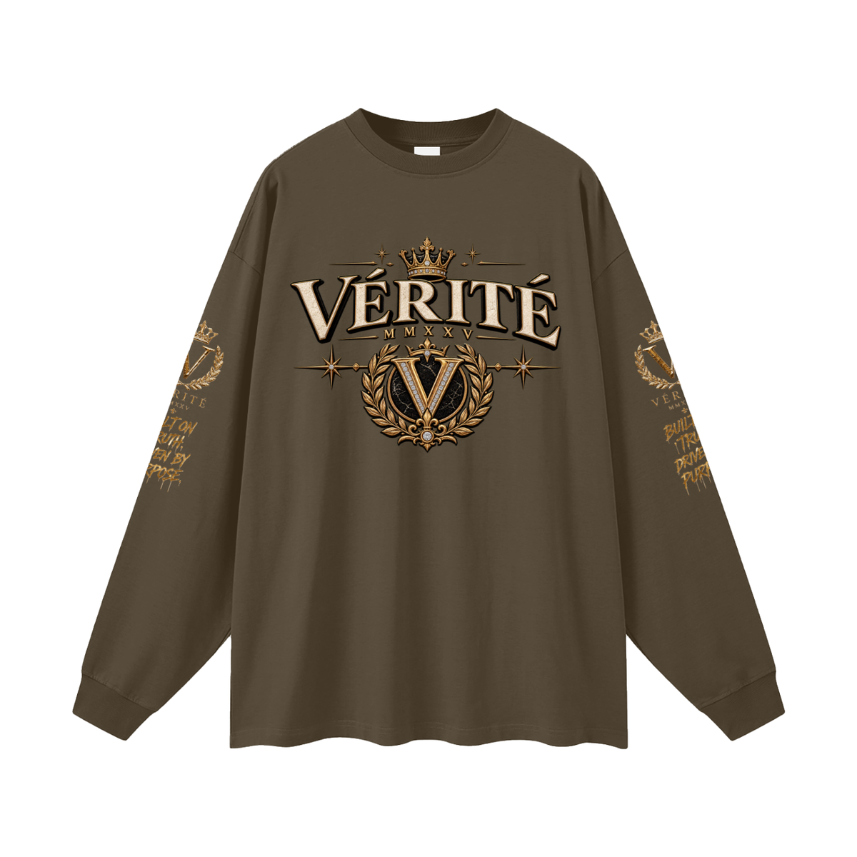 7NV-VERITE-Oversized Unisex Long Sleeve T-Shirt