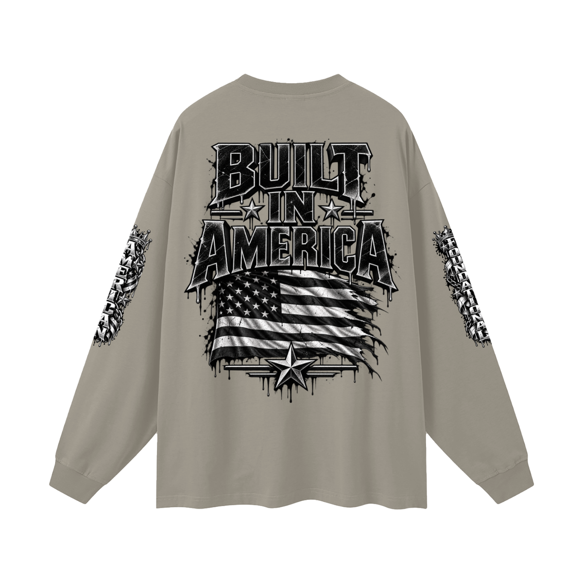 FBA-Oversized Unisex Long Sleeve T-Shirt