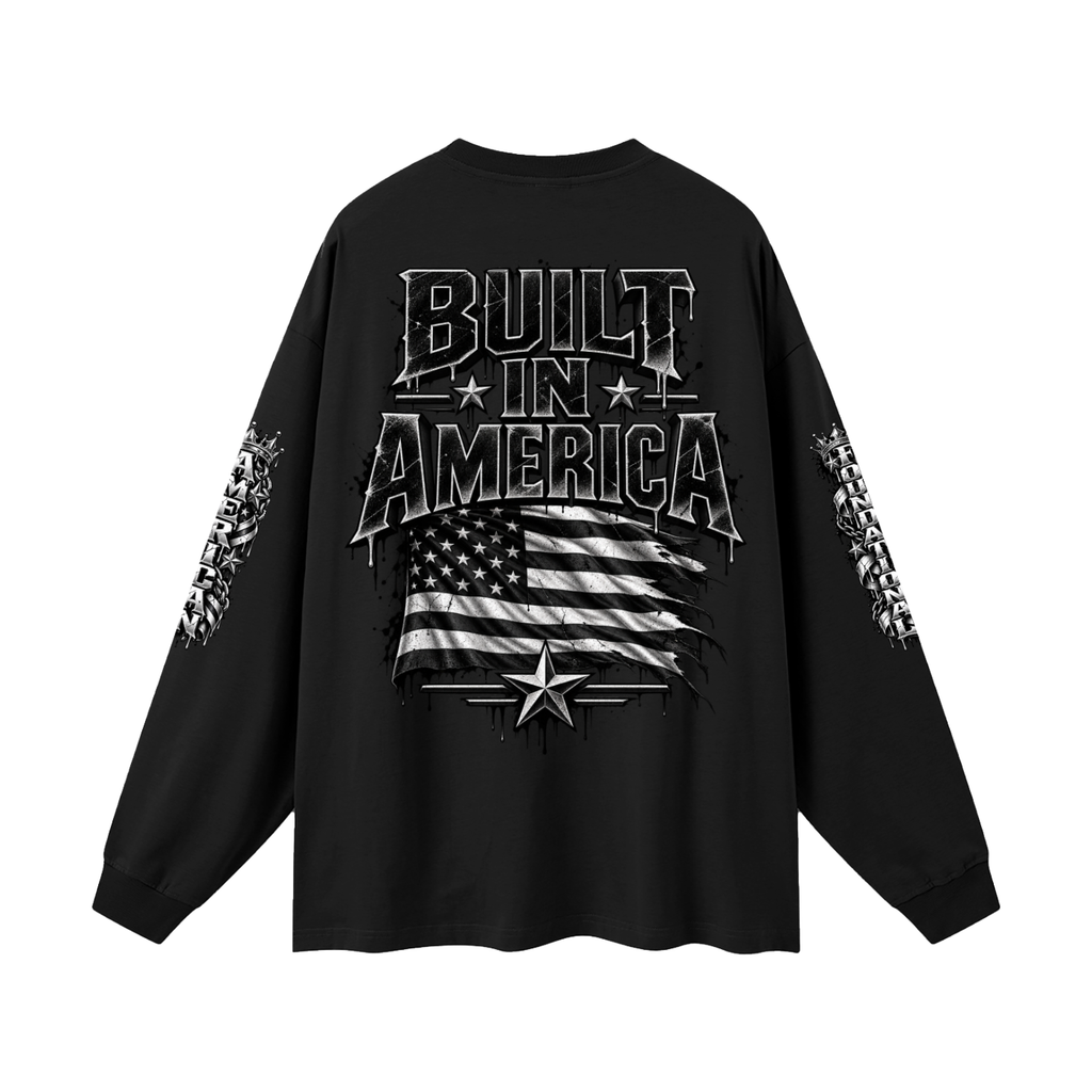 FBA-Oversized Unisex Long Sleeve T-Shirt
