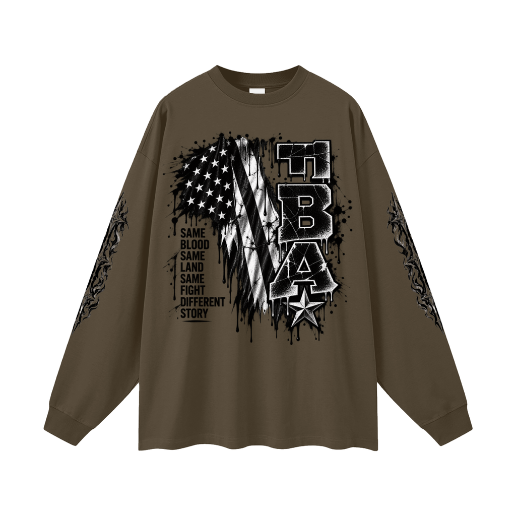 FBA-Oversized Unisex Long Sleeve T-Shirt
