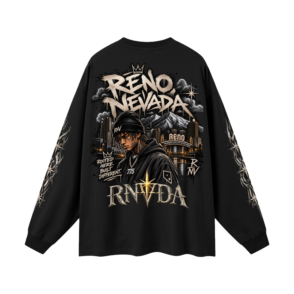 7NV-RNVDA-Oversized Unisex Long Sleeve T-Shirt