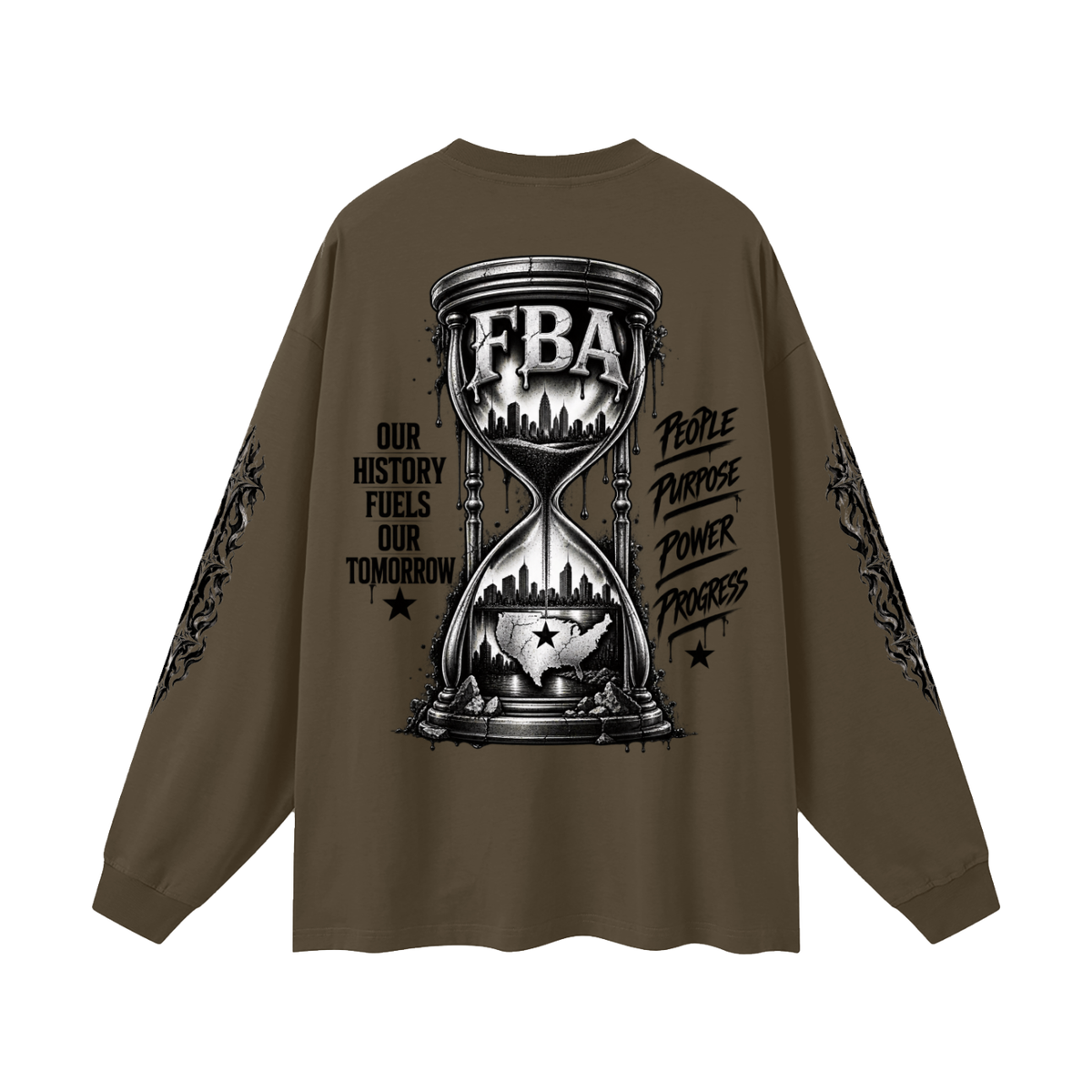 FBA-Oversized Unisex Long Sleeve T-Shirt