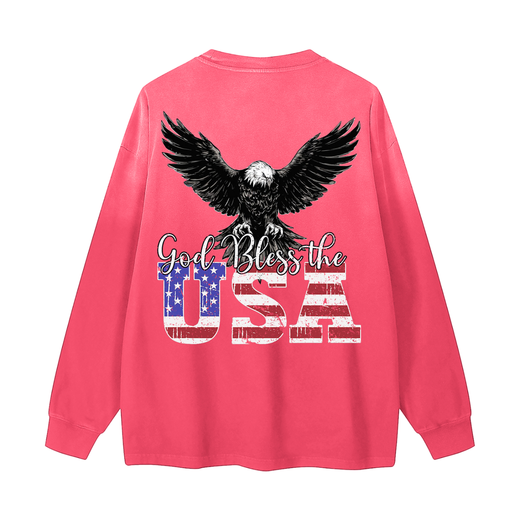 Gradient Washed Long Sleeve T-Shirt