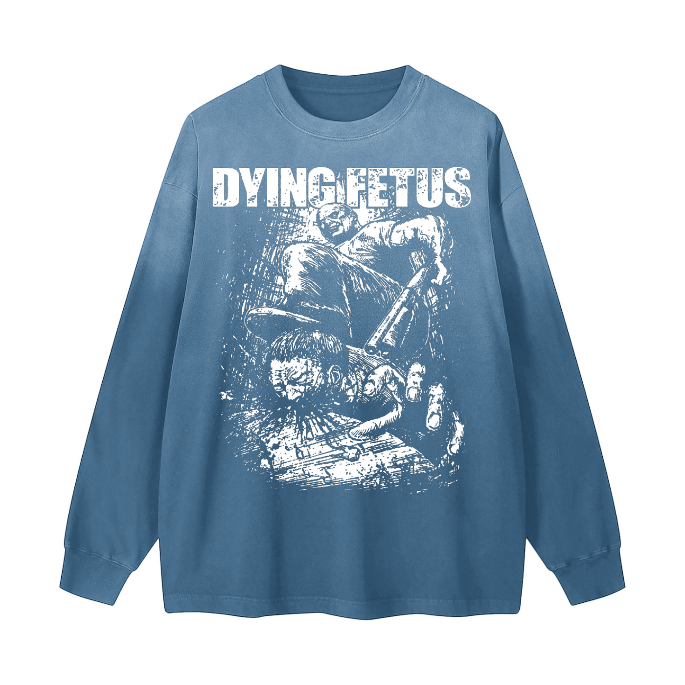 Gradient Washed Long Sleeve T-Shirt