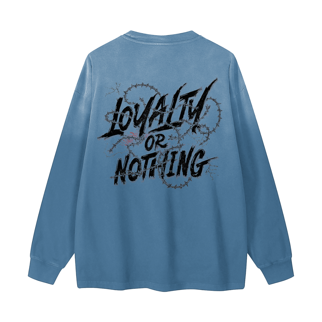 Gradient Washed Long Sleeve T-Shirt